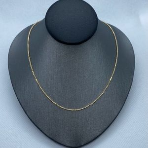 14k solid yellow gold necklace